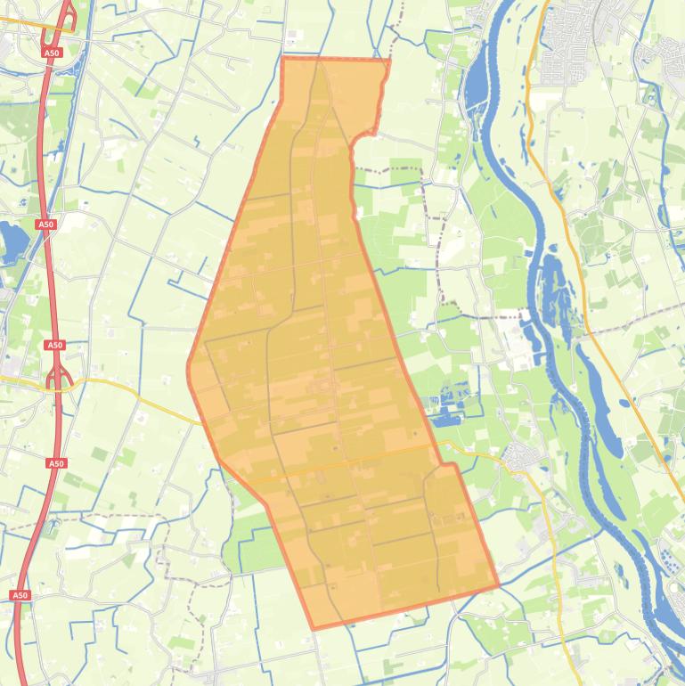 Kaart van de wijk Nijbroek.