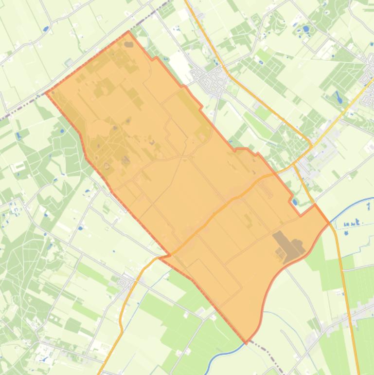 Kaart van de wijk Nijensleek.