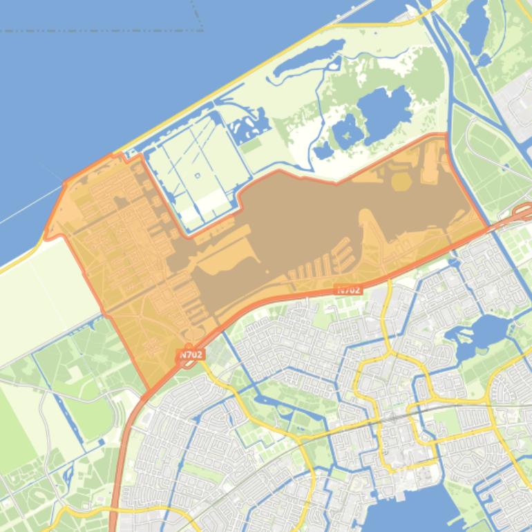 Kaart van de wijk Noorderplassen.