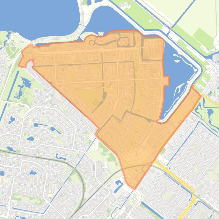 Kaart van de wijk Noordhove.