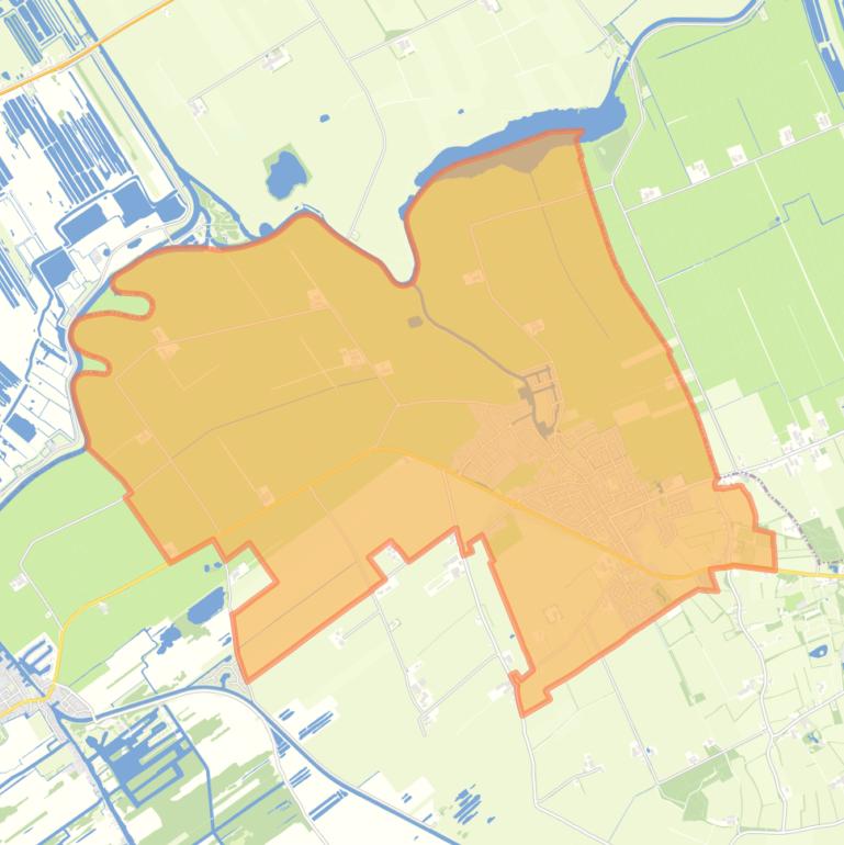 Kaart van de wijk Oldemarkt.