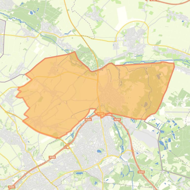 Kaart van de wijk Onderbanken.