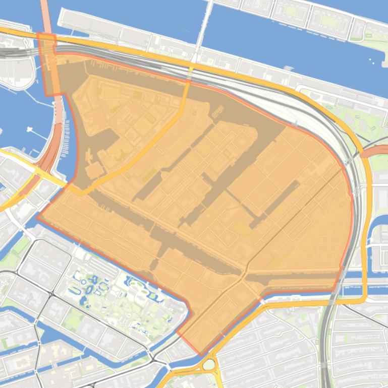 Kaart van de wijk Oostelijke Eilanden/Kadijken.