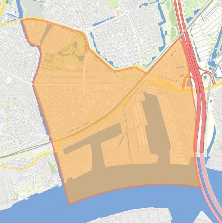 Kaart van de Oostwijk.