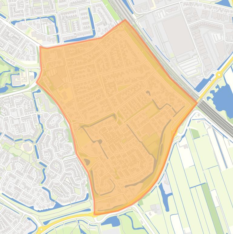 Kaart van de Oranjewijk.