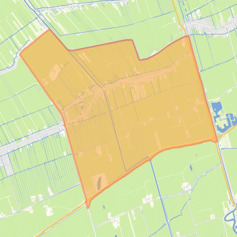 Kaart van de wijk Ottoland.