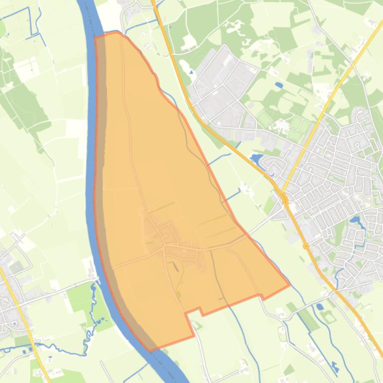 Kaart van de wijk Oud-Bergen.