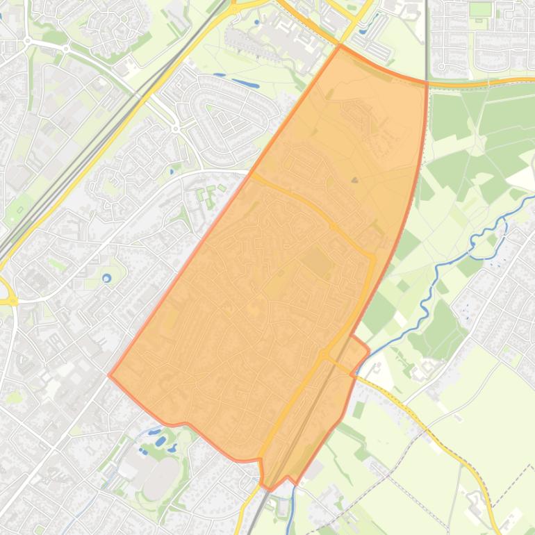 Kaart van de wijk Oud-Geleen.