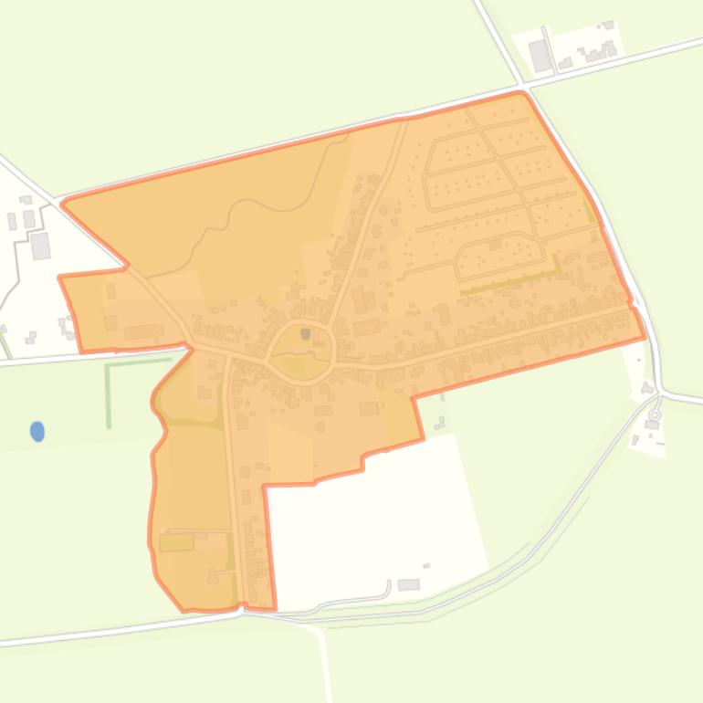 Kaart van de wijk Oud-Sabbinge.