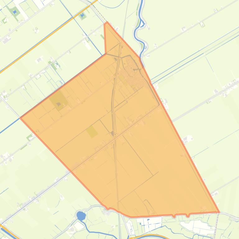 Kaart van de wijk Oudesluis.