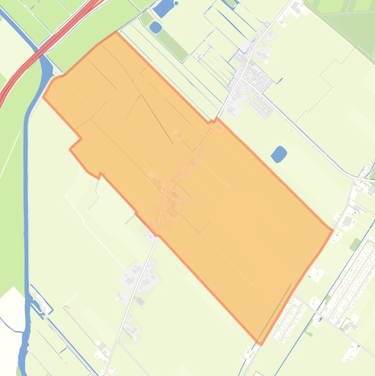 Kaart van de wijk Ouwster-Nijega.