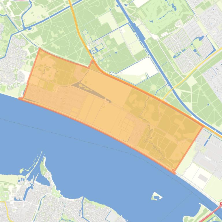 Kaart van de wijk Overgooi.