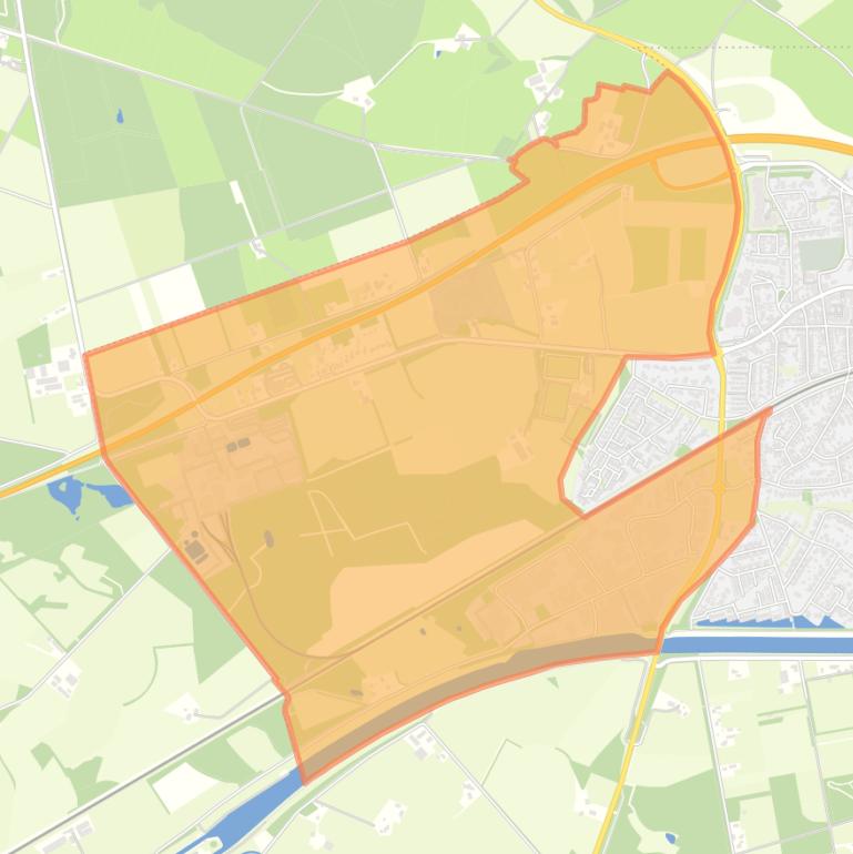 Kaart van de wijk Overig Delden.