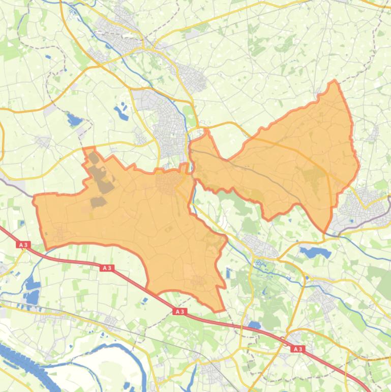 Kaart van de wijk Overig Gendringen.