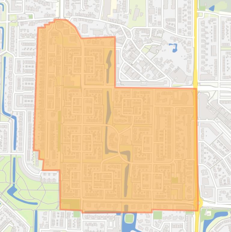 Kaart van de wijk Paddewei.