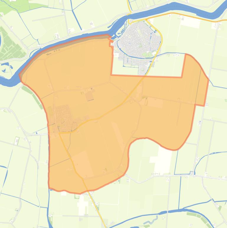 Kaart van de wijk Piershil.