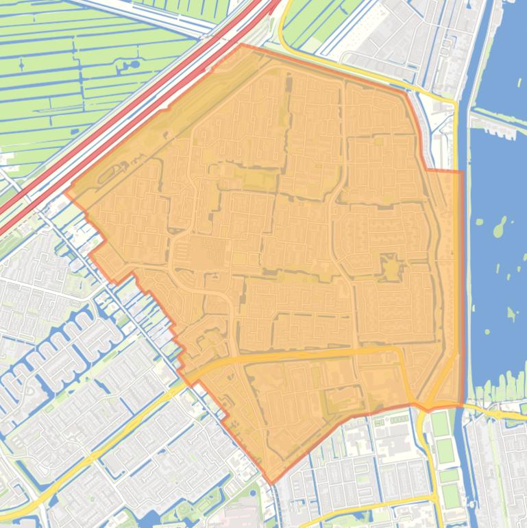 Kaart van de wijk Plaswijck.