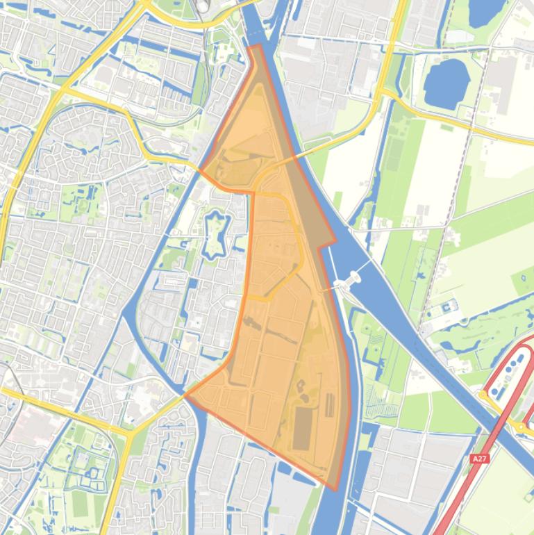 Kaart van de wijk Plettenburg.