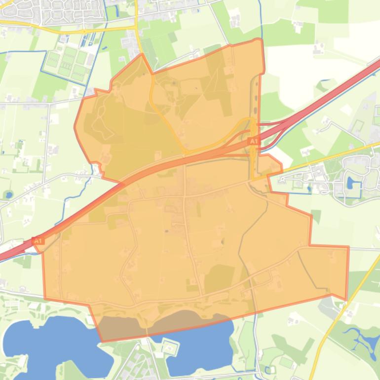 Kaart van de wijk Posterenk.