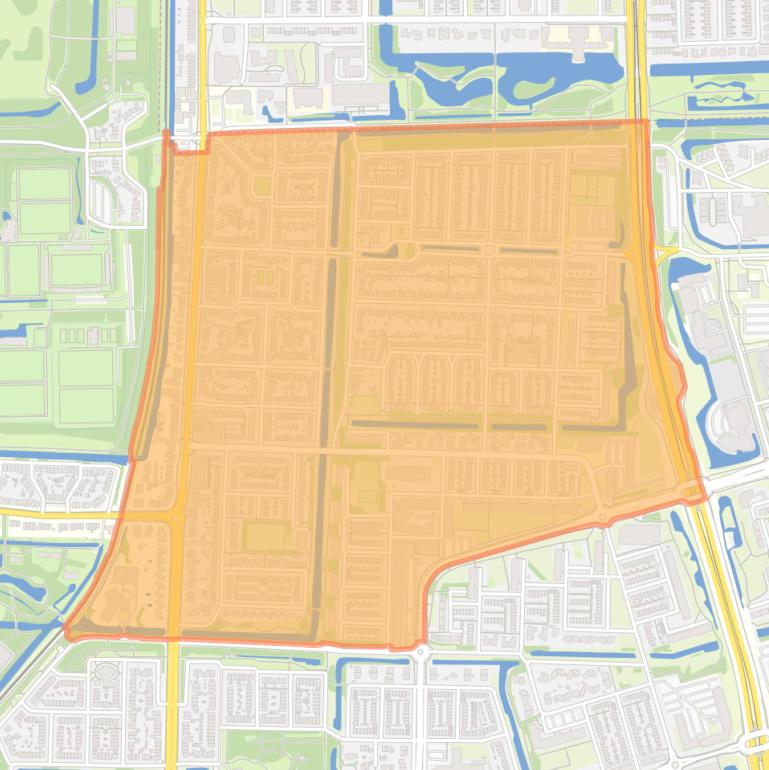 Kaart van de wijk Randwijck.