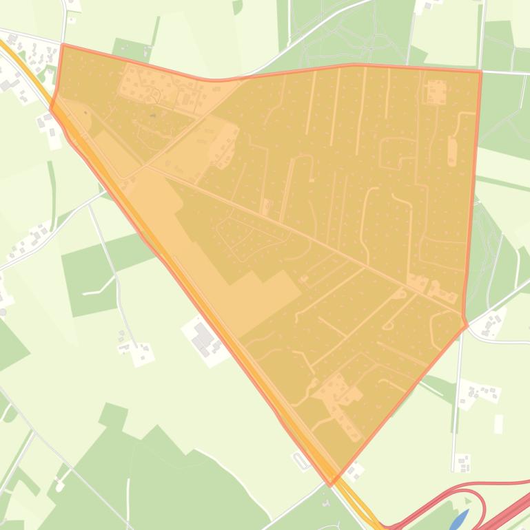 Kaart van de wijk Recreatiegebied De Borkeld.