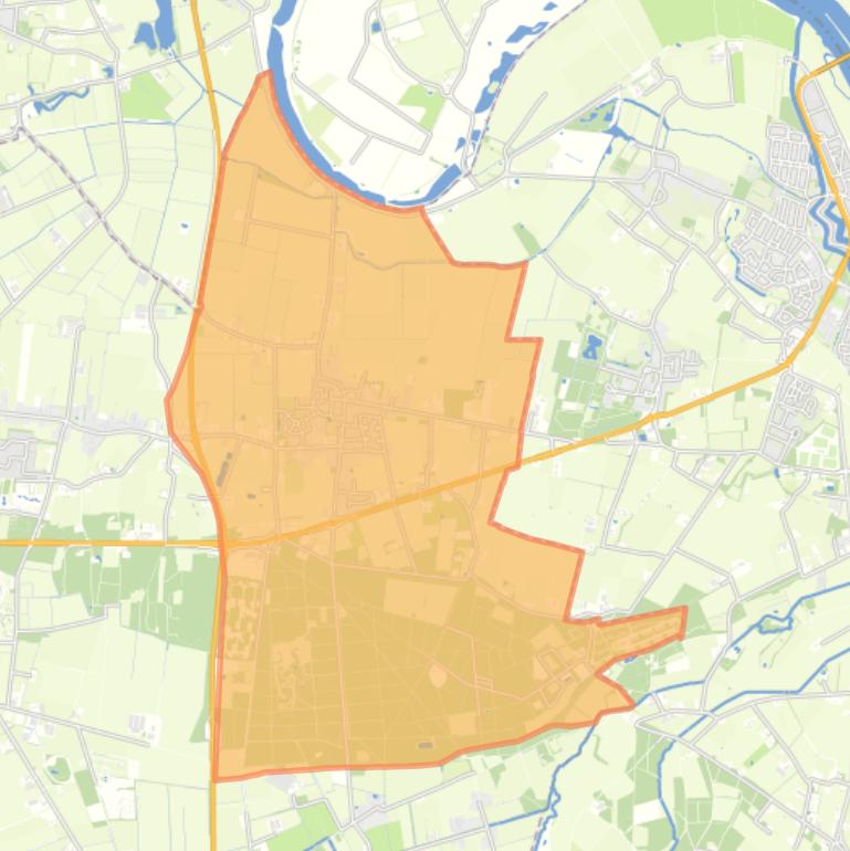 Kaart van de wijk Reek.