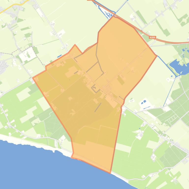 Kaart van de wijk Rijs.