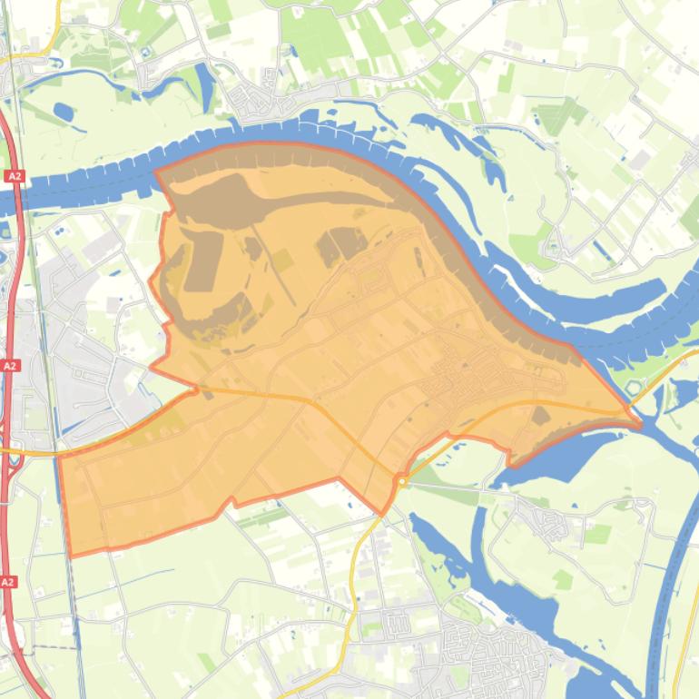 Kaart van de wijk Rossum.