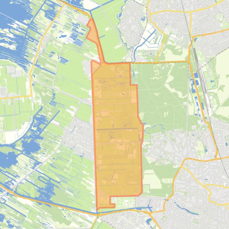 Kaart van de wijk ’s-Graveland.