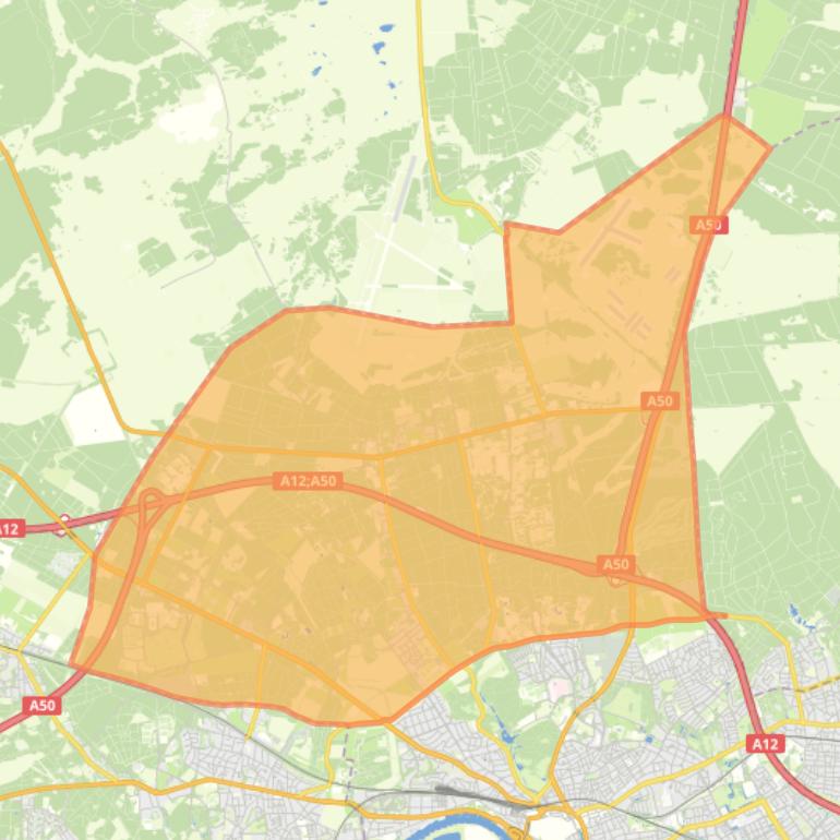 Kaart van de wijk Schaarsbergen.