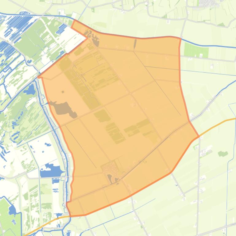 Kaart van de wijk Scheerwolde.