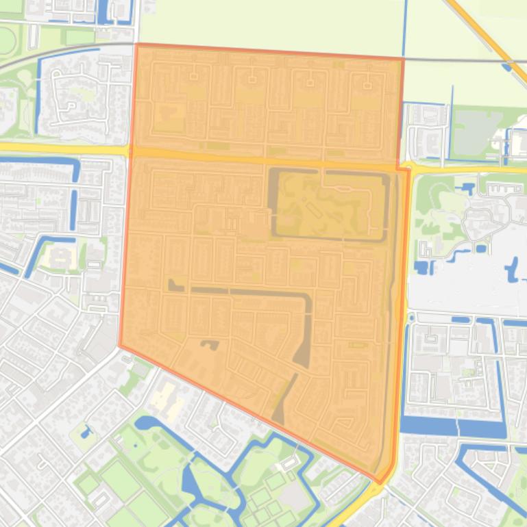 Kaart van de Schilderswijk.