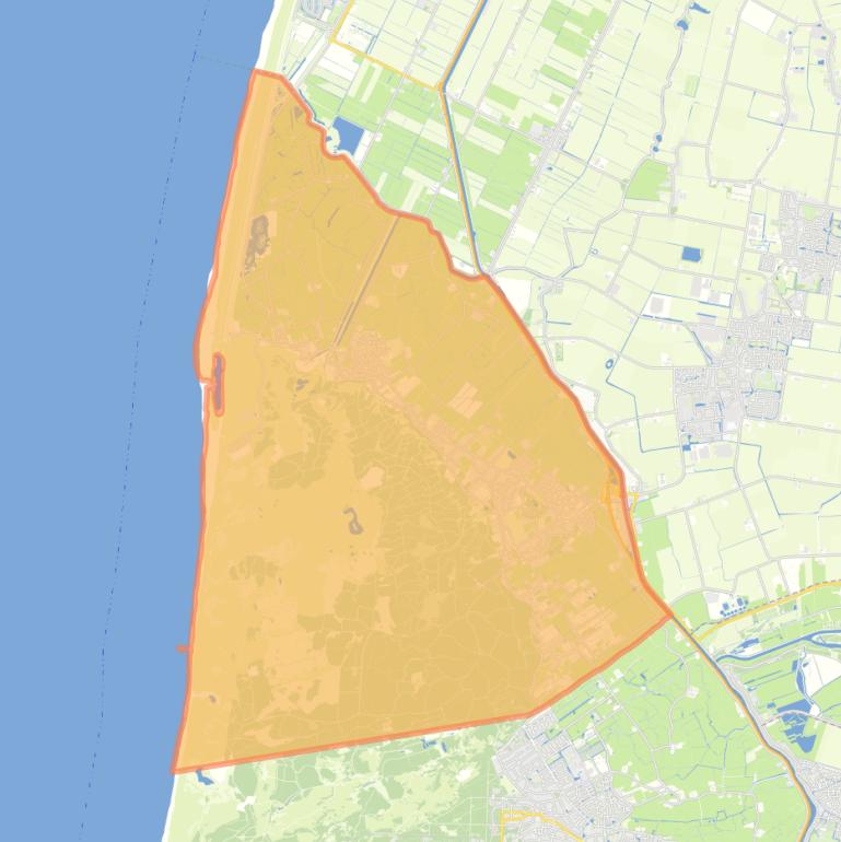 Kaart van de wijk Schoorl.