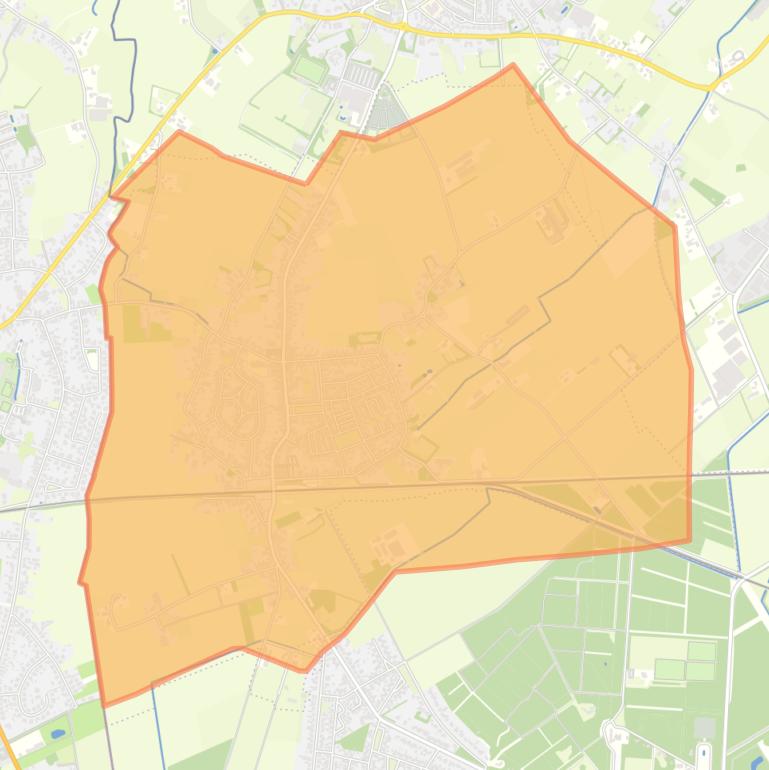 Kaart van de wijk Schoot.