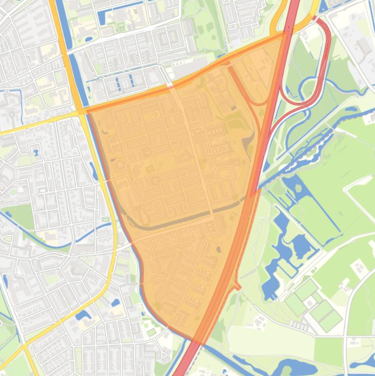 Kaart van de wijk Schuilenburg.