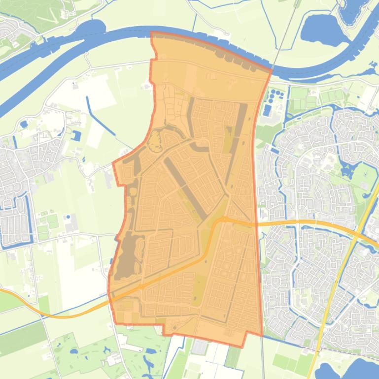 Kaart van de wijk Schuytgraaf.