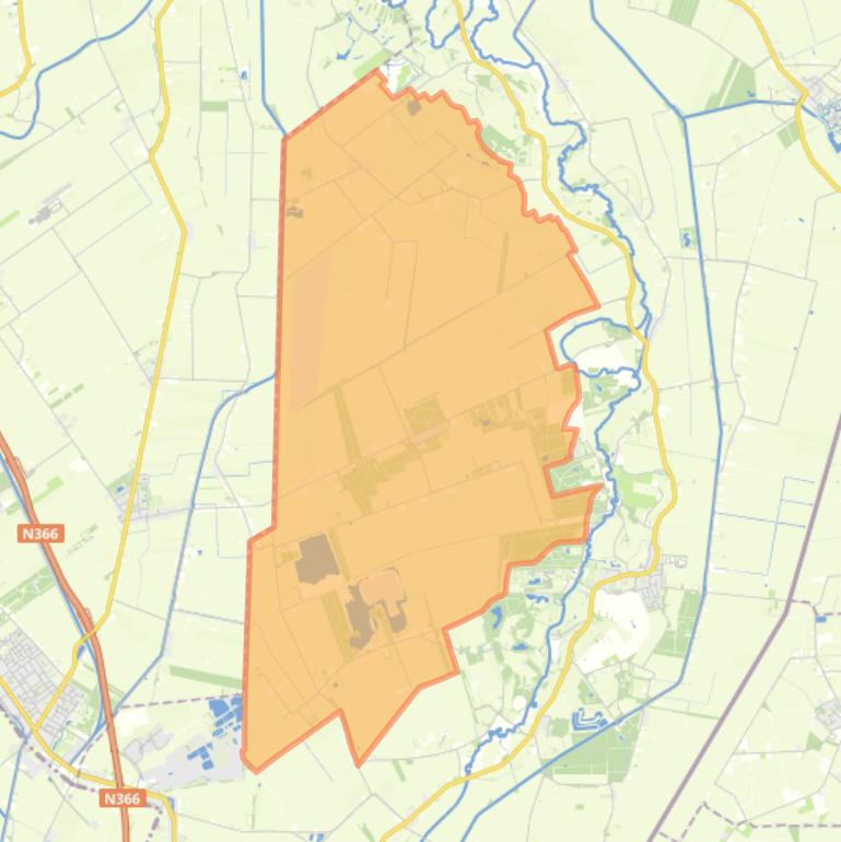 Kaart van de wijk Sellingerbeetse.