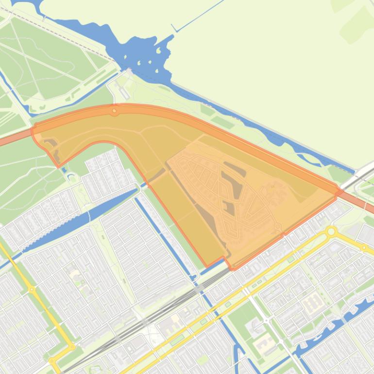 Kaart van de wijk Sieradenbuurt.