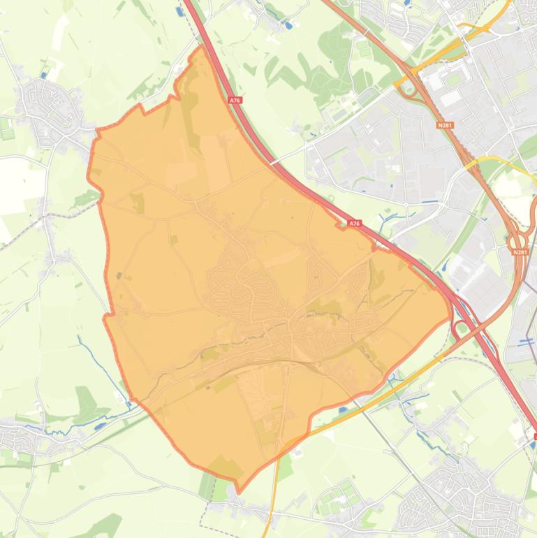 Kaart van de wijk Simpelveld.