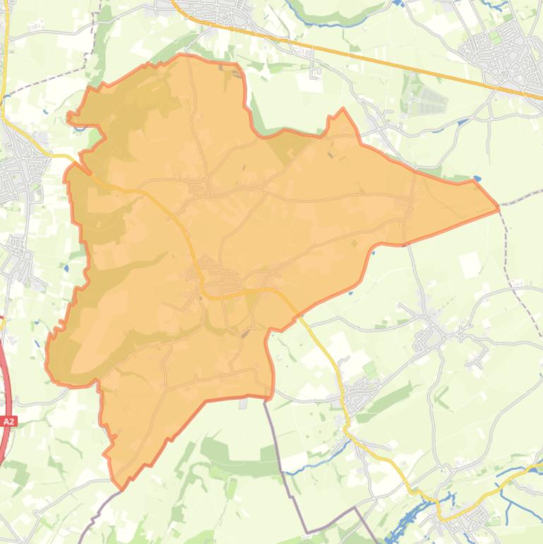 Kaart van de wijk Sint Geertruid.