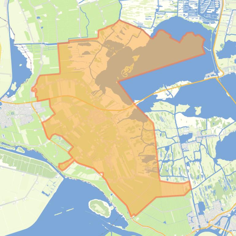 Kaart van de wijk Sint Jansklooster.