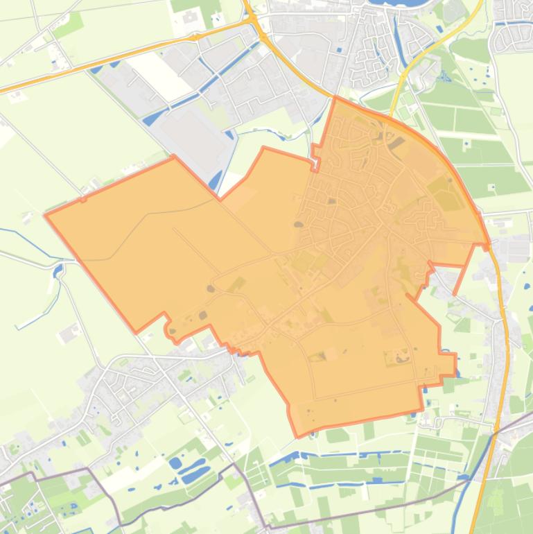 Kaart van de wijk Sint Jansteen.