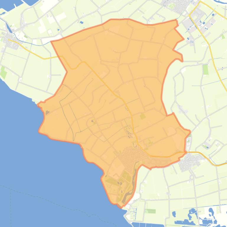 Kaart van de wijk Sint-Maartensdijk.