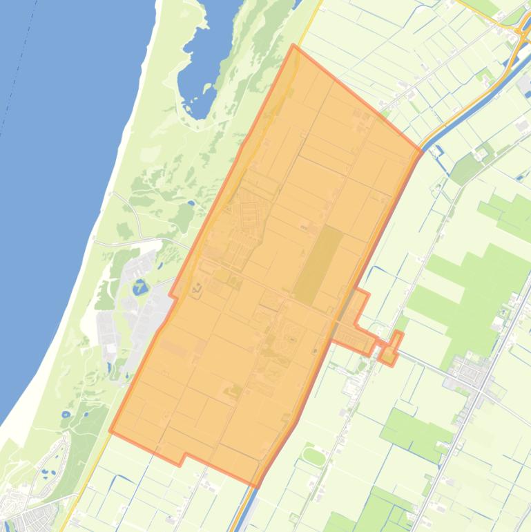 Kaart van de wijk Sint Maartensvlotbrug.