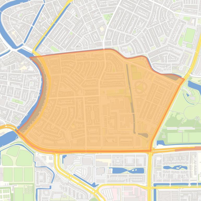 Kaart van de Slachthuiswijk.