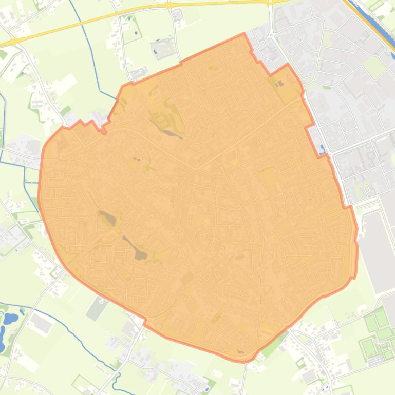 Kaart van de wijk Someren dorp.