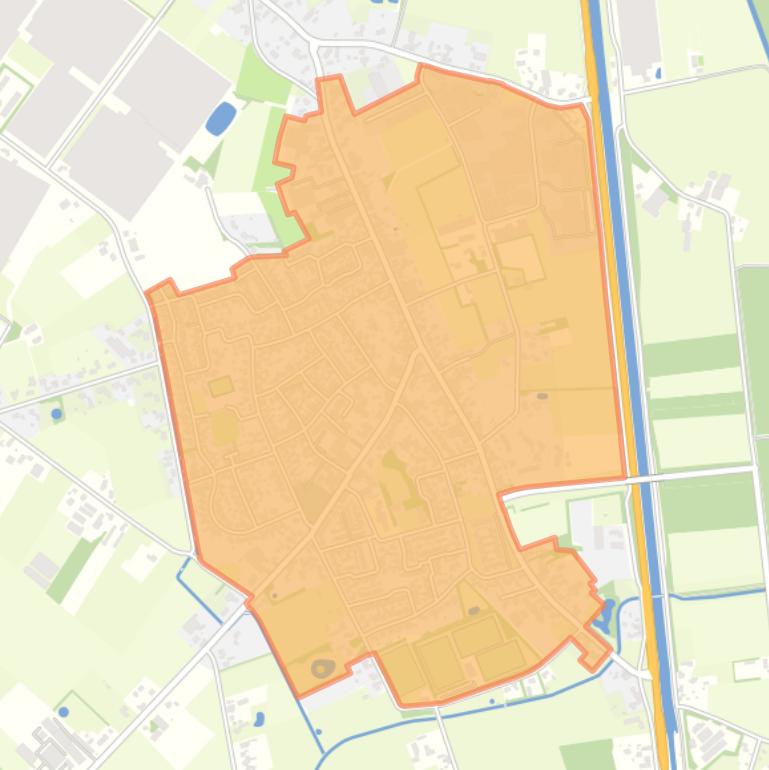 Kaart van de wijk Someren-Eind dorp.