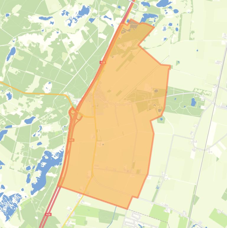 Kaart van de wijk Spier.