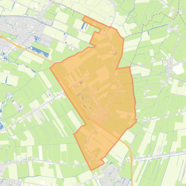 Kaart van de wijk Spierdijk.