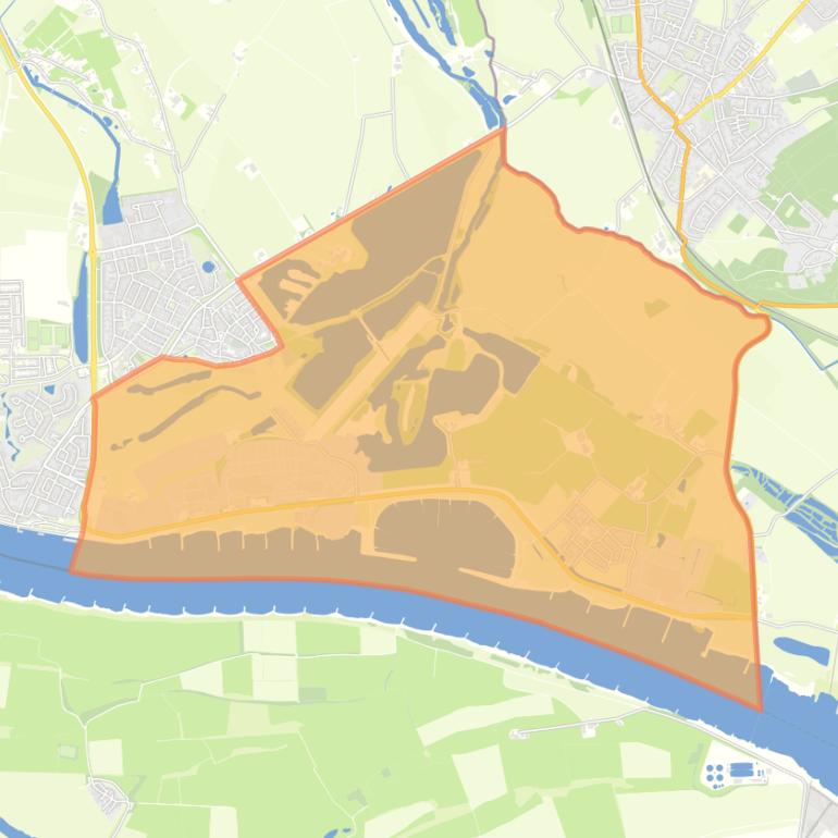 Kaart van de wijk Spijk.